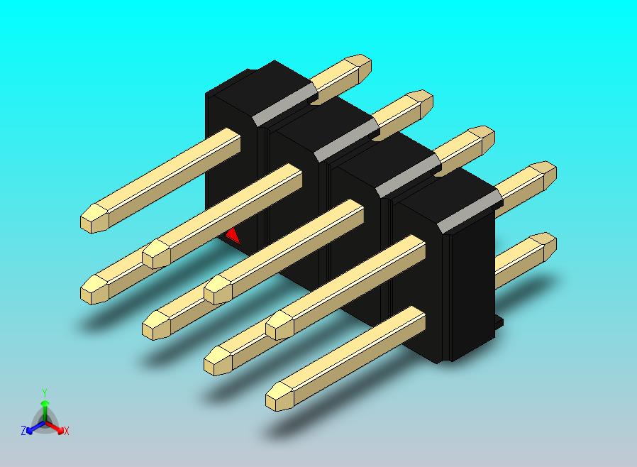 DS1021排针 黑色 2x04p 100mil 类型1 版本1.0.zip