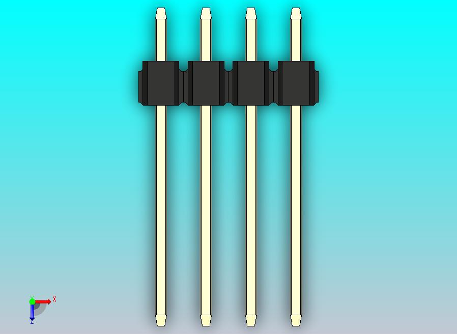 DS1021排针 黑色 2x04p 100mil 类型5 版本1.0.zip