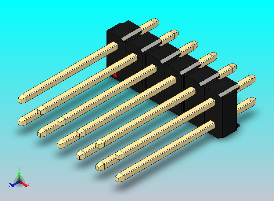 DS1021排针 黑色 2x06p 100mil 类型5 版本1.0.zip