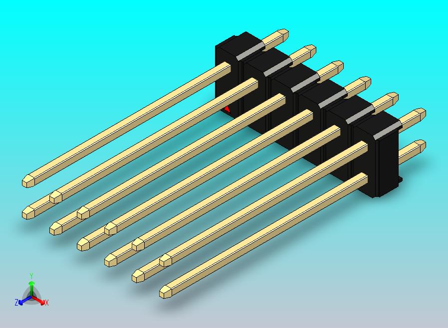 DS1021排针 黑色 2x06p 100mil 类型19 版本1.0.zip