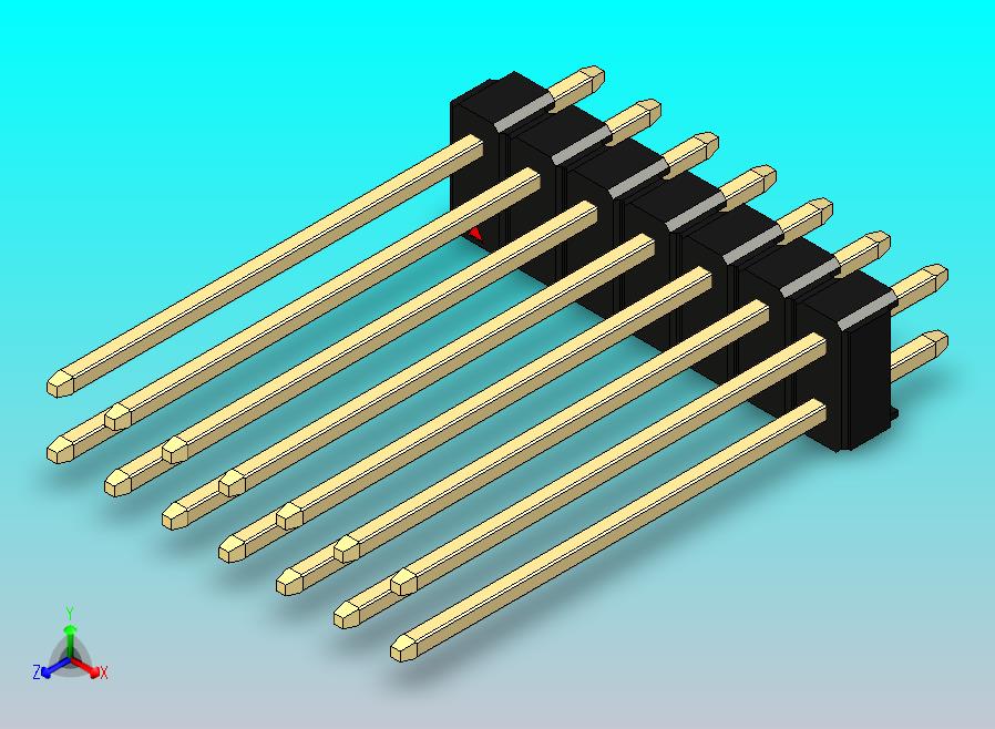 DS1021排针 黑色 2x07p 100mil 类型19 版本1.0.zip