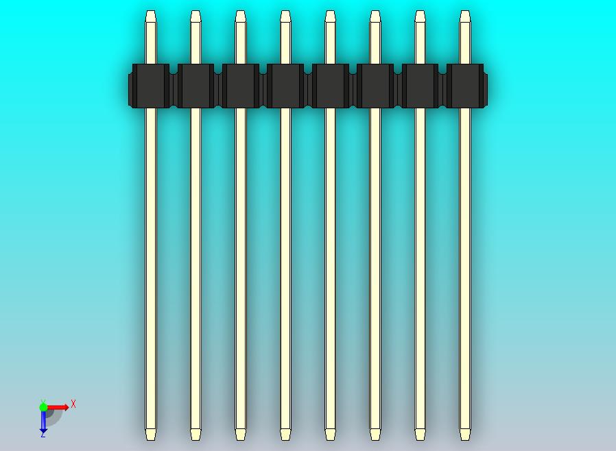 DS1021排针 黑色 2x08p 100mil 类型19 版本1.0.zip