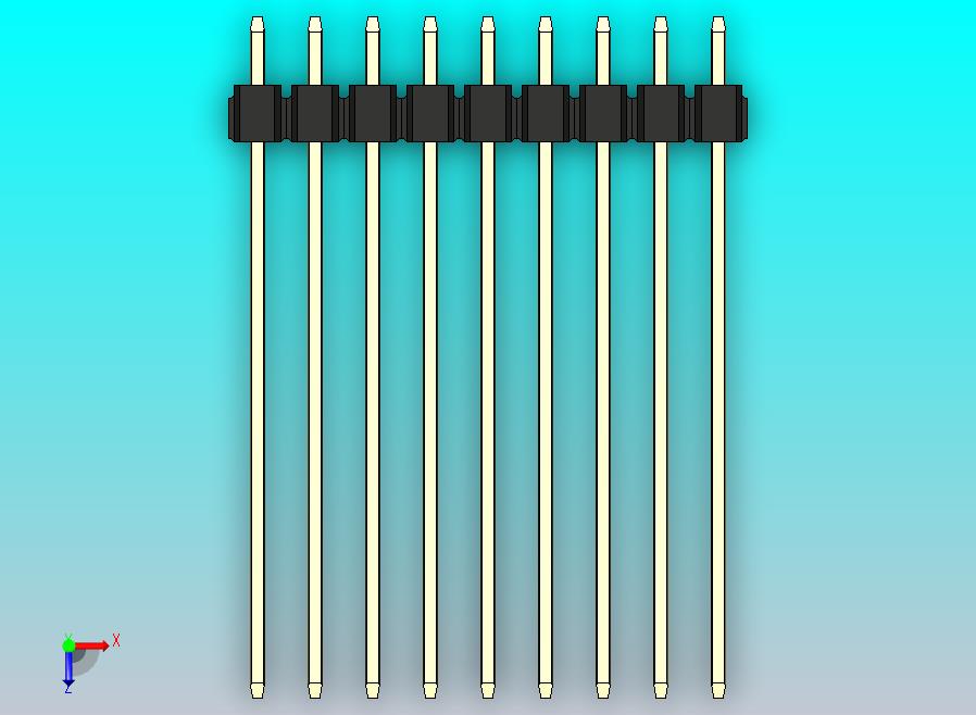 DS1021排针 黑色 2x09p 100mil 类型43 版本1.0.zip