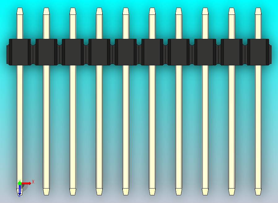 DS1021排针 黑色 2x10p 100mil 类型5 版本1.0.zip