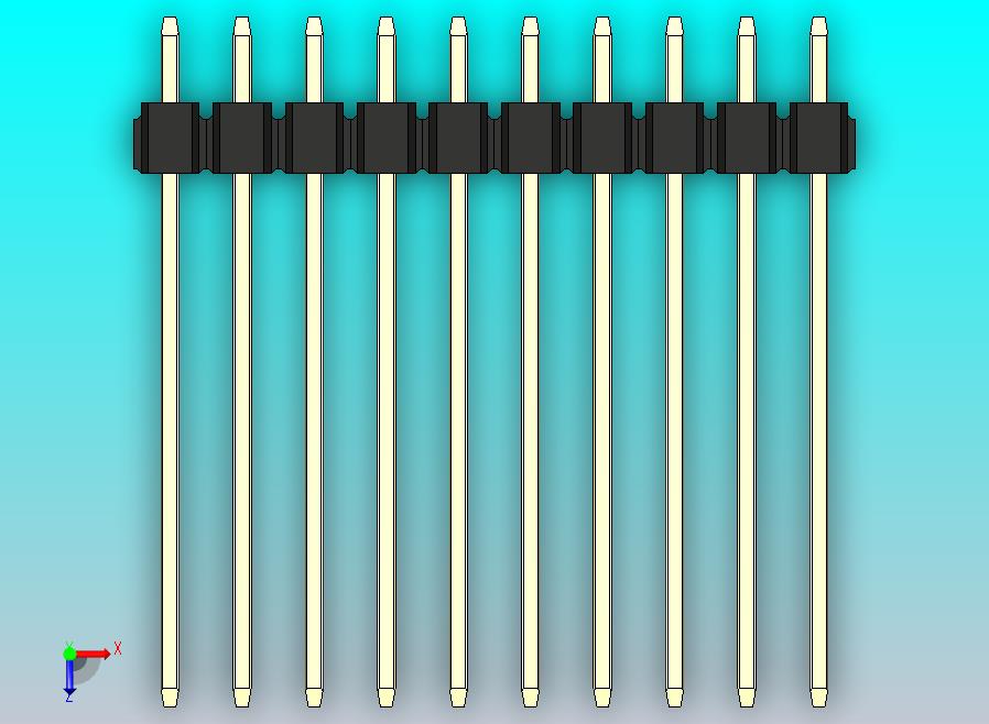 DS1021排针 黑色 2x10p 100mil 类型19 版本1.0.zip