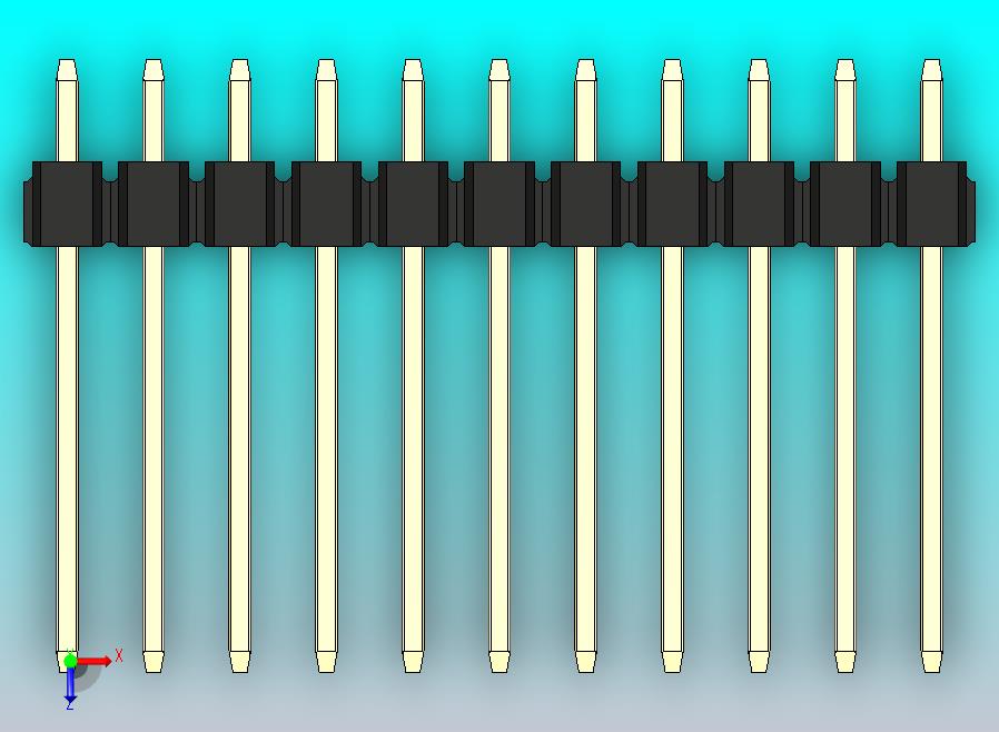 DS1021排针 黑色 2x11p 100mil 类型5 版本1.0.zip