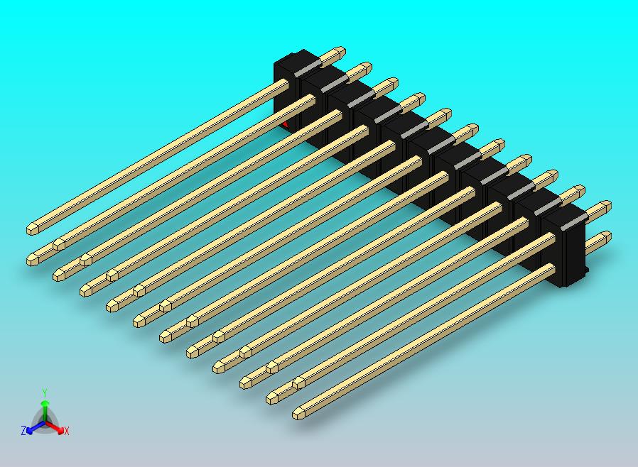 DS1021排针 黑色 2x11p 100mil 类型43 版本1.0.zip