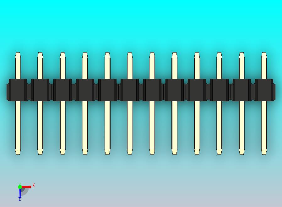 DS1021排针 黑色 2x12p 100mil 类型1 版本1.0.zip