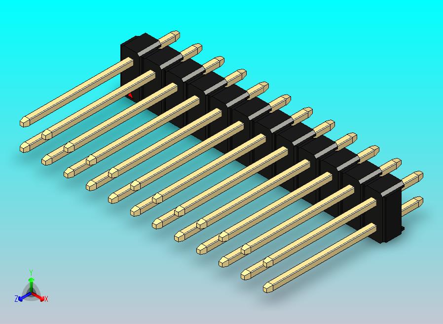 DS1021排针 黑色 2x12p 100mil 类型5 版本1.0.zip