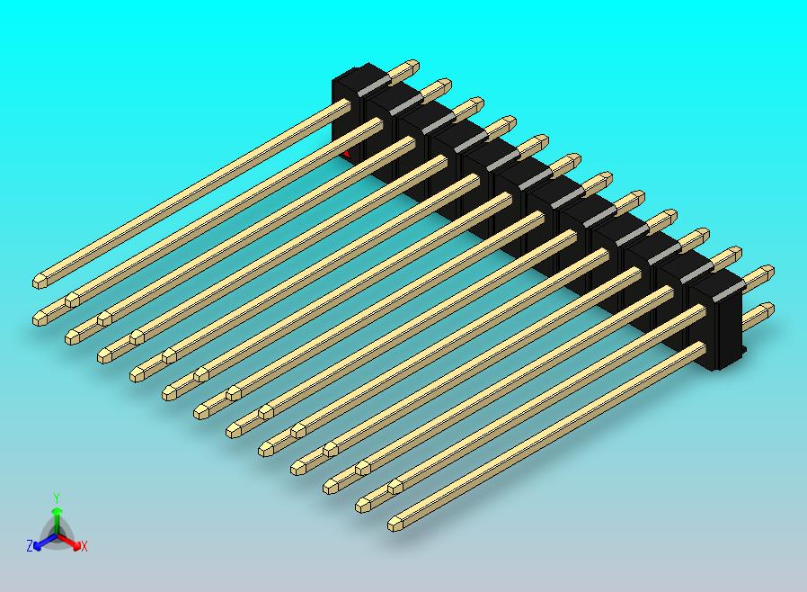 DS1021排针 黑色 2x12p 100mil 类型43 版本1.0.zip