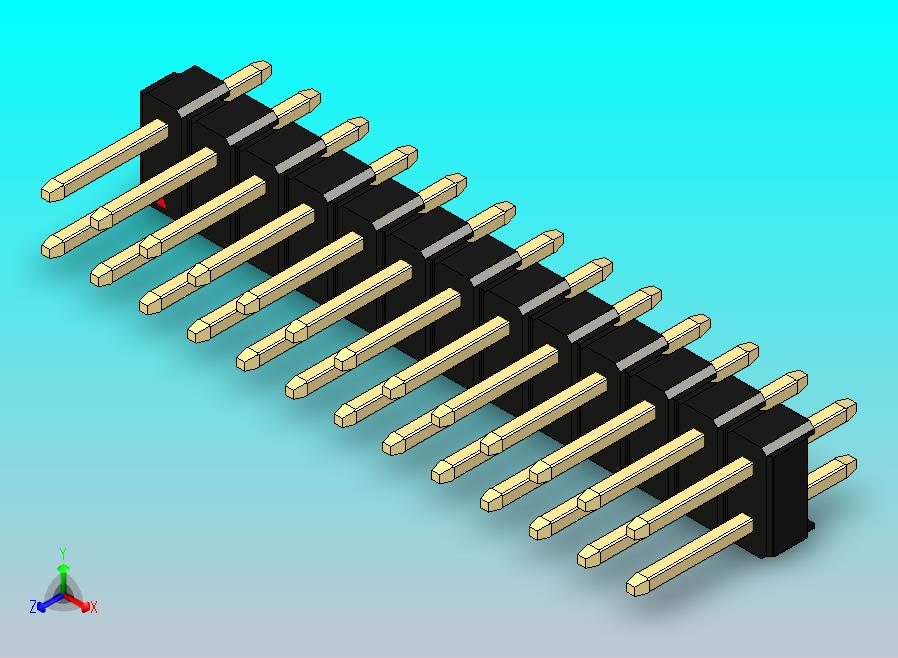 DS1021排针 黑色 2x13p 100mil 类型1 版本1.0.zip