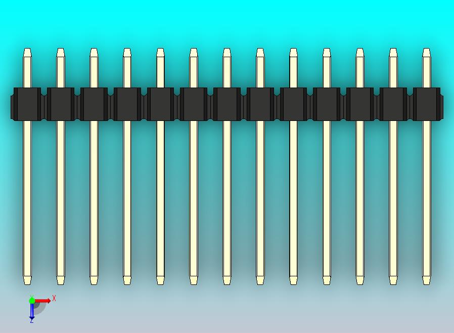 DS1021排针 黑色 2x13p 100mil 类型5 版本1.0.zip