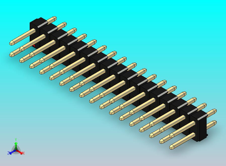 DS1021排针 黑色 2x17p 100mil 类型1 版本1.0.zip