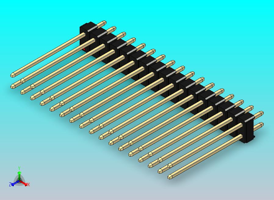 DS1021排针 黑色 2x17p 100mil 类型19 版本1.0.zip