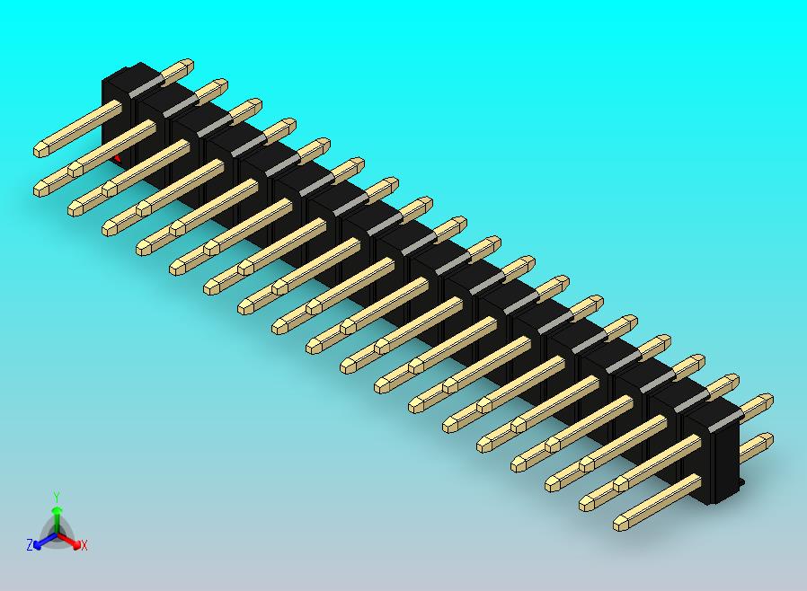 DS1021排针 黑色 2x18P 100mil 类型1 版本1.0.zip