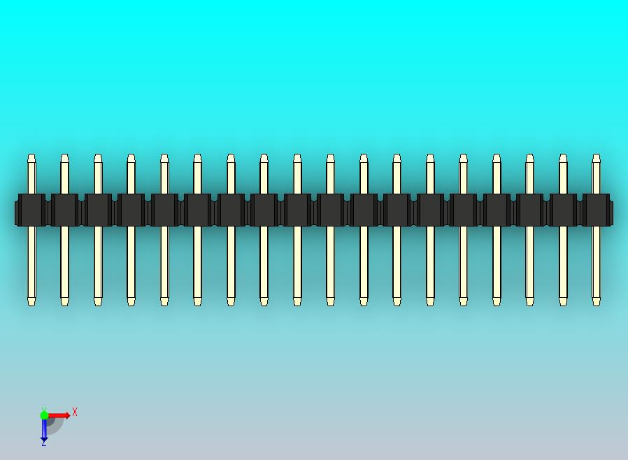 DS1021排针 黑色 2x18P 100mil 类型1 版本1.0.zip
