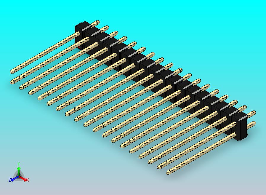 DS1021排针 黑色 2x18p 100mil 类型19 版本1.0.zip