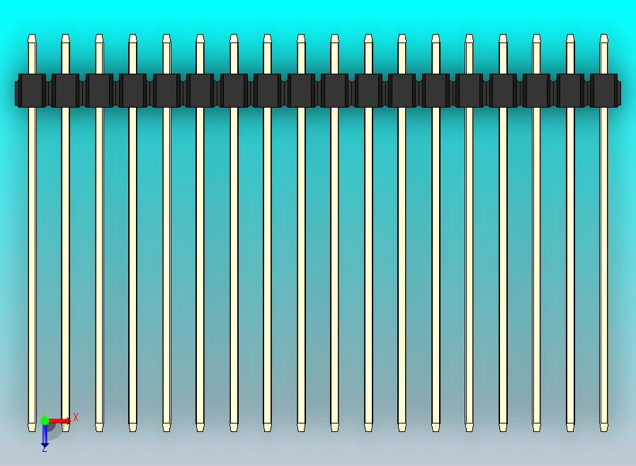 DS1021排针 黑色 2x18P 100mil 类型43 版本1.0.zip