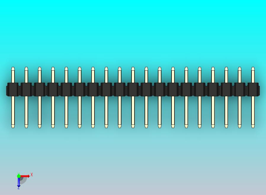 DS1021排针 黑色 2x19p 100mil 类型1 版本1.0.zip