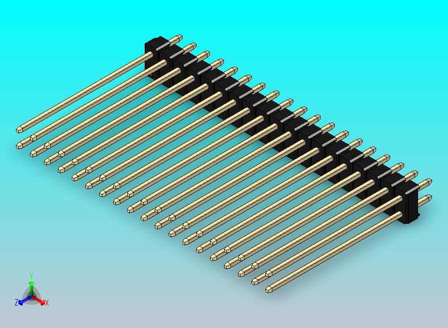 DS1021排针 黑色 2x19p 100mil 类型43 版本1.0.zip