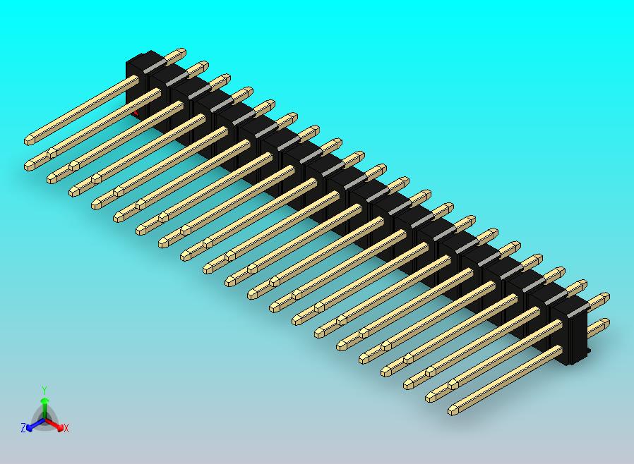 DS1021排针 黑色 2x20p 100mil 类型5 版本1.0.zip