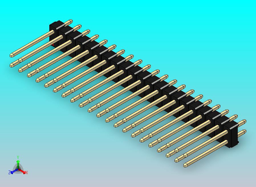 DS1021排针 黑色 2x21p 100mil 类型5 版本1.0.zip