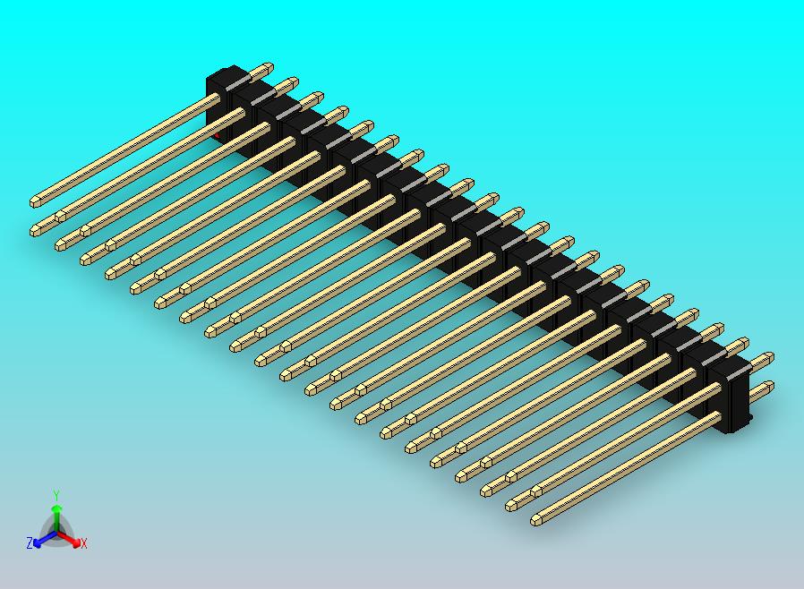 DS1021排针 黑色 2x21p 100mil 类型19 版本1.0.zip