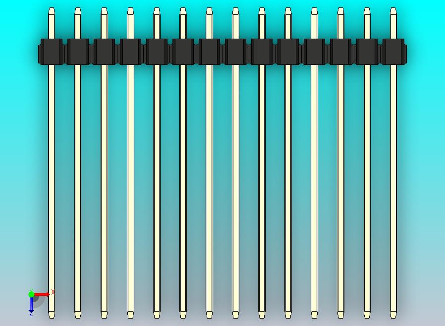 DS1021排针 黑色 2x14p 100mil 类型43 版本1.0.zip