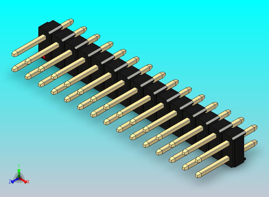 DS1021排针 黑色 2x15p 100mil 类型1 版本1.0.zip