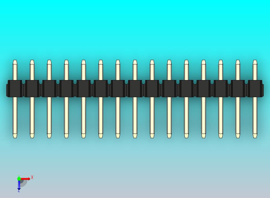 DS1021排针 黑色 2x15p 100mil 类型1 版本1.0.zip