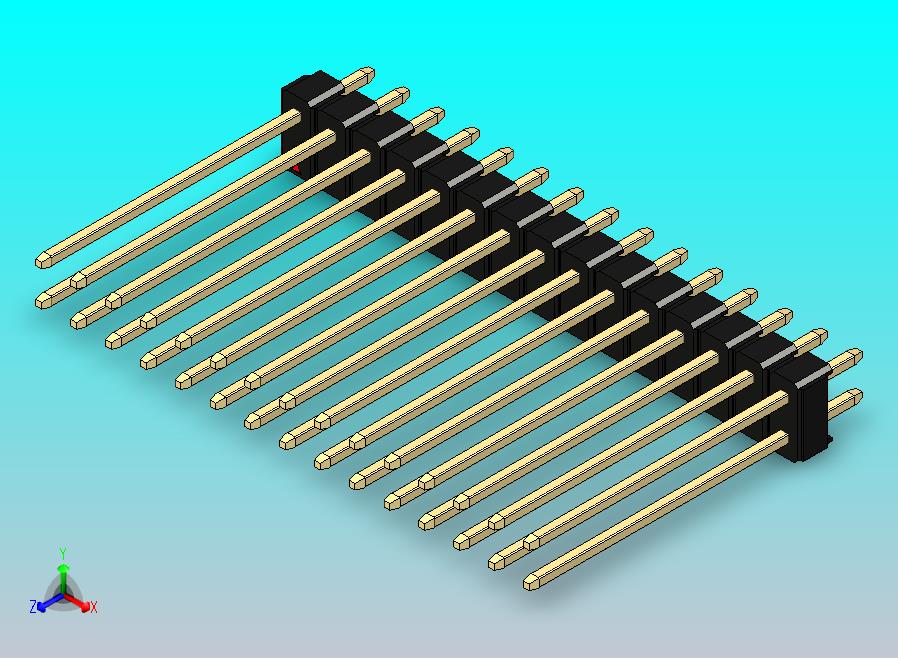 DS1021排针 黑色 2x15p 100mil 类型19 版本1.0.zip