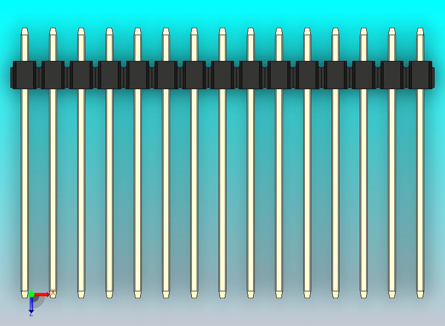 DS1021排针 黑色 2x15p 100mil 类型19 版本1.0.zip