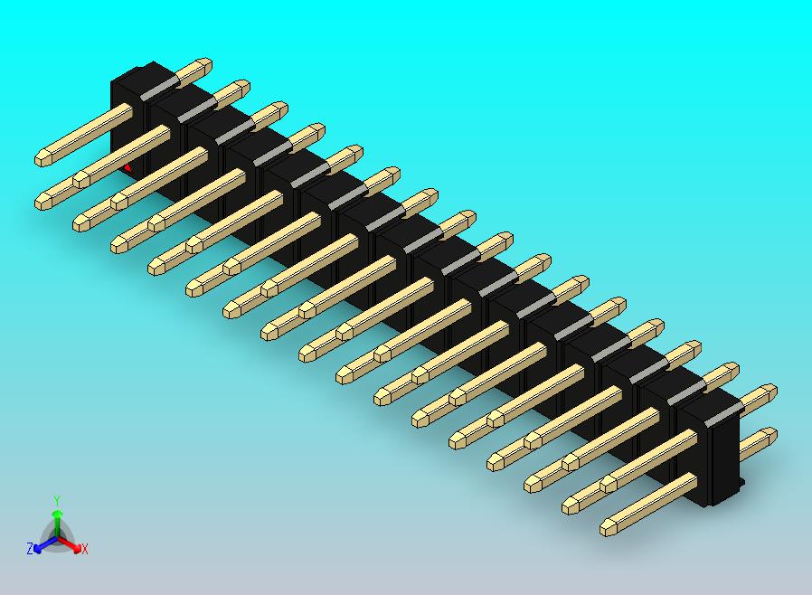 DS1021排针 黑色 2x16p 100mil 类型1 版本1.0.zip