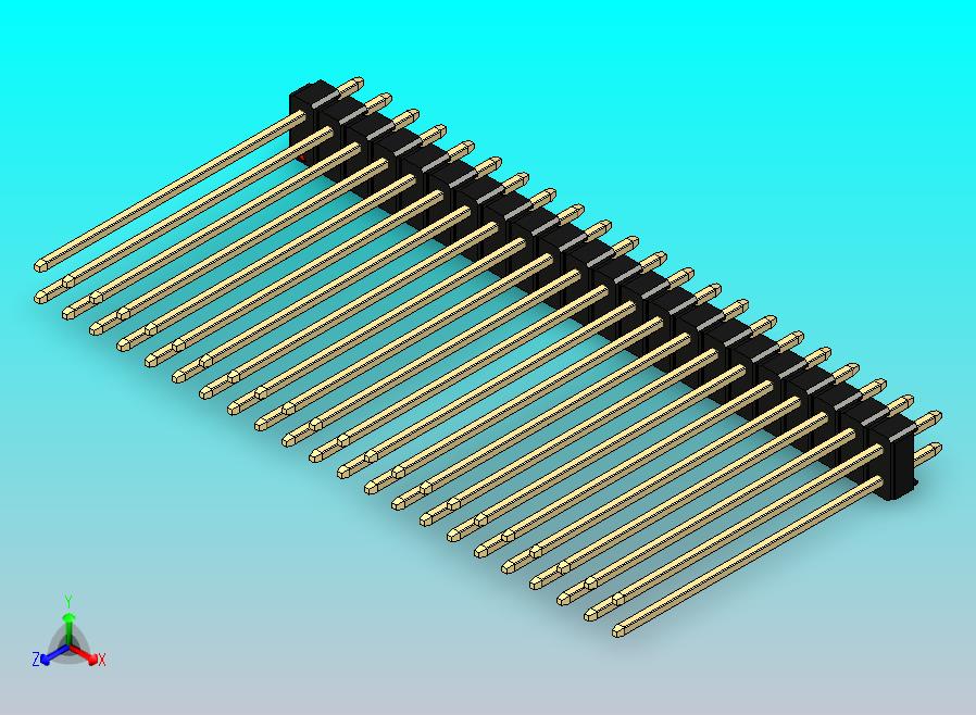 DS1021排针 黑色 2x22p 100mil 类型43 版本1.0.zip