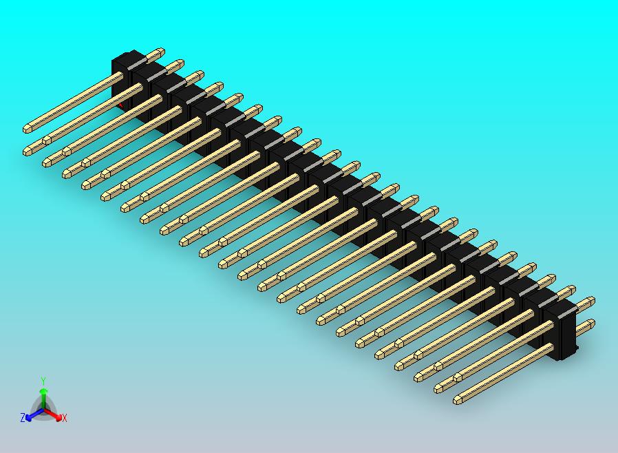 DS1021排针 黑色 2x23p 100mil 类型5 版本1.0.zip