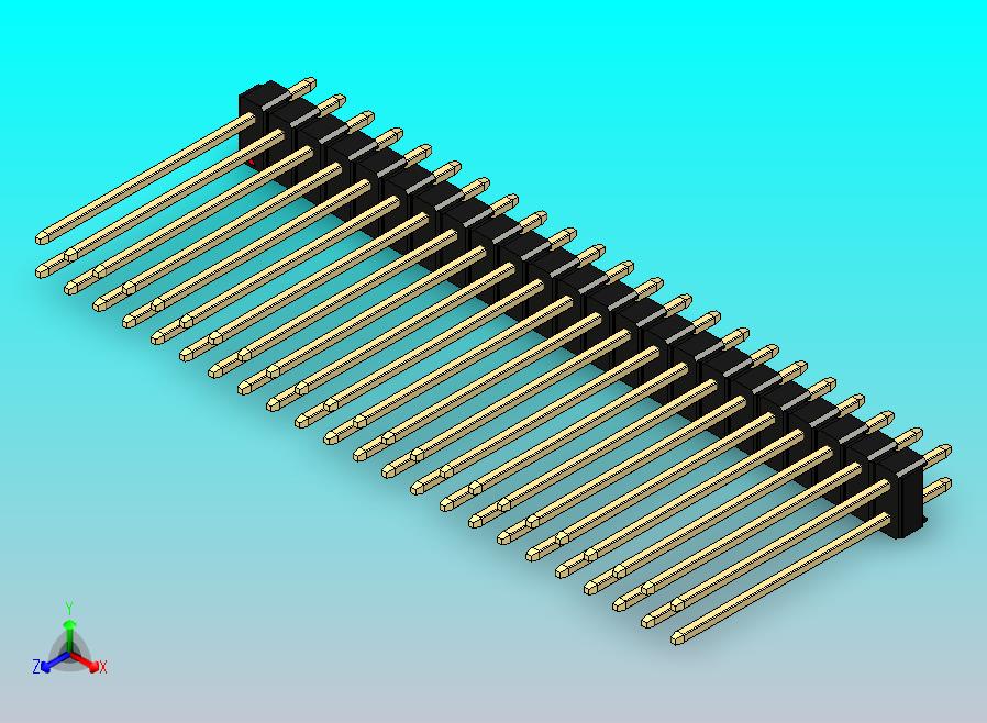 DS1021排针 黑色 2x23p 100mil 类型19 版本1.0.zip