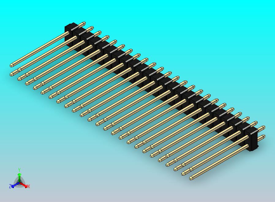 DS1021排针 黑色 2x24p 100mil 类型19 版本1.0.zip