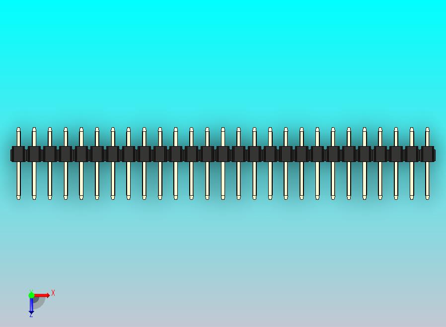 DS1021排针 黑色 2x27p 100mil 类型1 版本1.0.zip