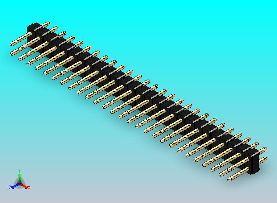 DS1021排针 黑色 2x27p 100mil 类型1 版本1.0.zip