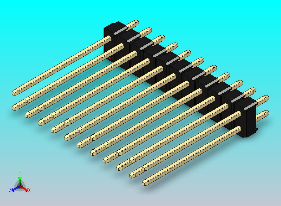 DS1021排针 黑色 2x11p 100mil 类型19 版本1.0.zip