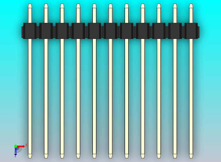DS1021排针 黑色 2x11p 100mil 类型19 版本1.0.zip