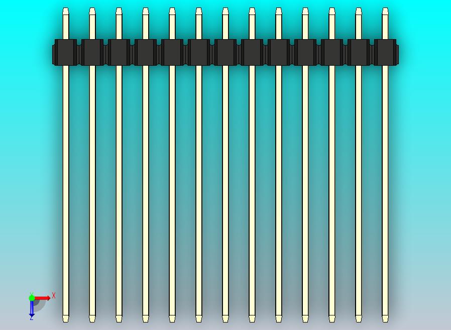 DS1021排针 黑色 2x13p 100mil 类型43 版本1.0.zip