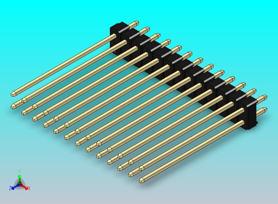 DS1021排针 黑色 2x13p 100mil 类型43 版本1.0.zip