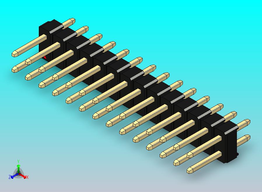 DS1021排针 黑色 2x14p 100mil 类型1 版本1.0.zip