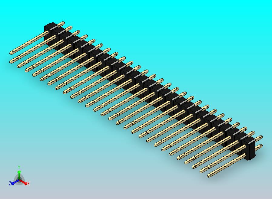 DS1021排针 黑色 2x27p 100mil 类型5 版本1.0.zip