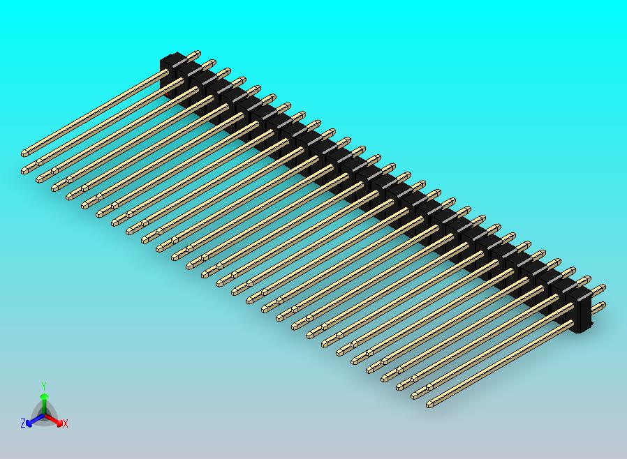 DS1021排针 黑色 2x28p 100mil 类型43 版本1.0.zip