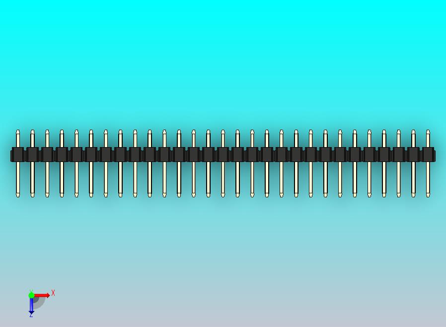 DS1021排针 黑色 2x29p 100mil 类型1 版本1.0.zip