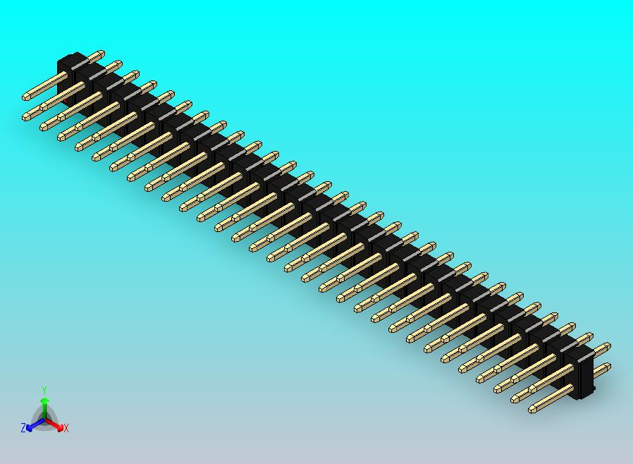 DS1021排针 黑色 2x30p 100mil 类型1 版本1.0.zip