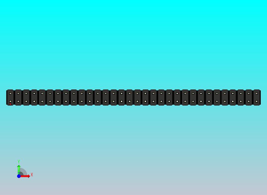 DS1021排针 黑色 2x32P 100mil 类型1 版本1.0.zip