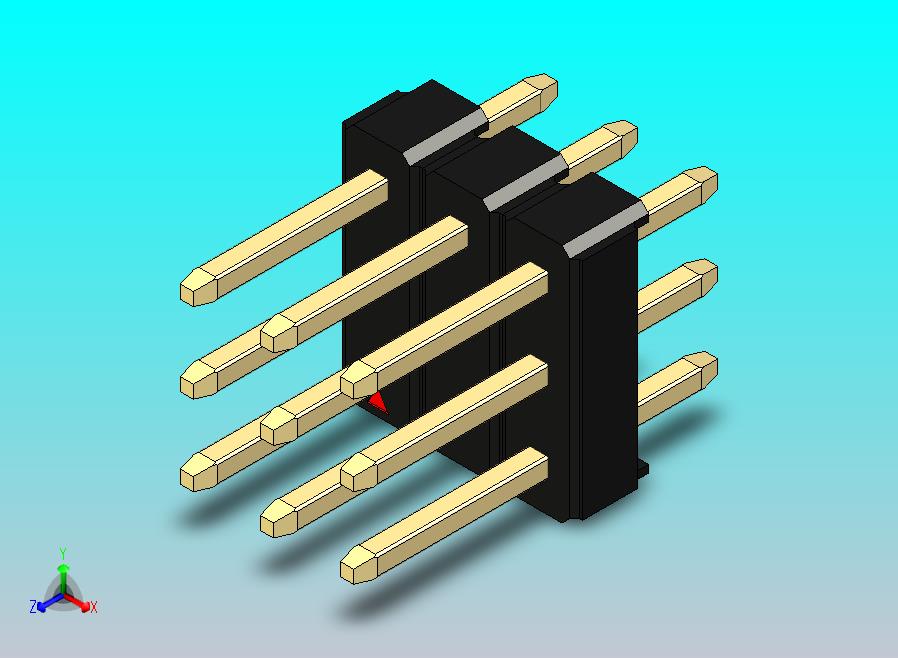 DS1021排针 黑色 3x03p 100mil 类型1 版本1.0.zip
